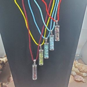 Wholesale lot of 5 gemstone necklaces